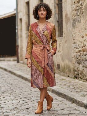 Cabi Patchwork Print Poet Jacket Kimono Style 5664